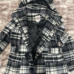 Hydraulic Plaid Jacket - Black, White, Gray